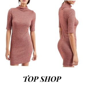 Topshop Knit Dress Red US 8
